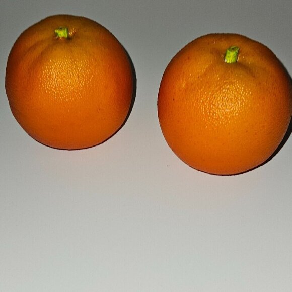 4 Pieces Fake Faux Decorative Fruit Lot Oranges Pears Realistic Life Size - Picture 12 of 15